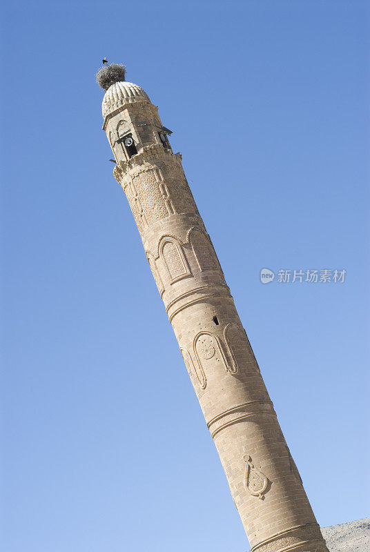 尖塔与Stork / Hasankeyf